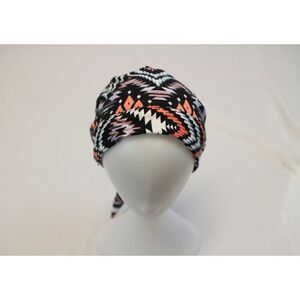 Slouchy Geometric Chemo or Surgical Scrub Alopecia Hat